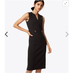Tory Burch Black Declan ponte Wool Dress $398